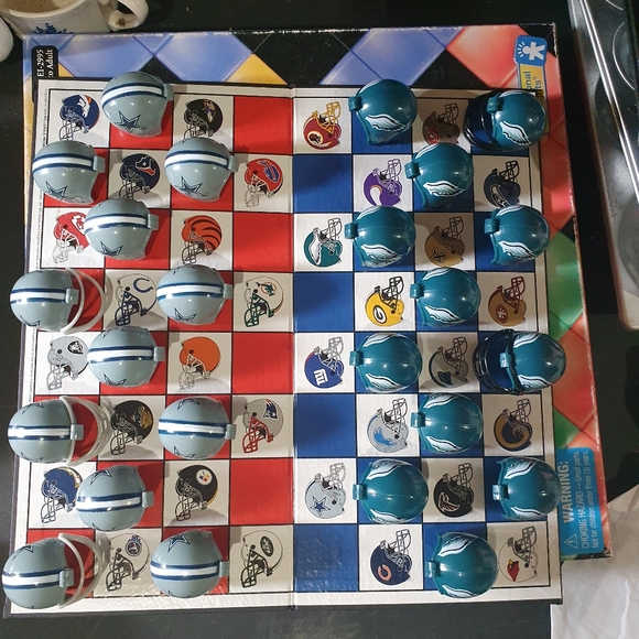 Vintage Philadelphia Eagles football NFL checkers game Dallas Cowboys - Picture 8 of 15